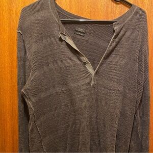 All Saints knitted  long sleeve shirt